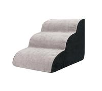 Stairs - 3 Step Sponge Incline Stairs, Comfortable Pet Ladder, Pet Ladder with Sturdy Sponge Construction, Durability, Lightweight, Flannel Covered Dog Steps for