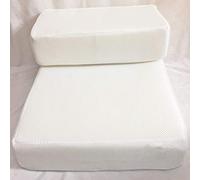 Stairs Access Steps 2-Step Cat/Dog Stair High-Density Sponge Detachable Washable Pet Sofa (Size: 46 × 39 × 20cm) pet Dog (Color : White)