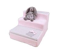 Stairs access steps 3-step Pet Dog Steps Climbing Activity Ladder Ramp Sponge Padding Supplies 60x45x33cm(B)