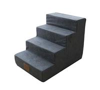 Stairs access steps 4-step Ramp Cat Climbing Activity Ladder Cushion Pet Dog Stairs For Sofa Bed Non-slip 2 Colors Washable 38x54x40cm pet dog (Color : A, Size : 1pack)