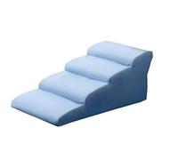 Stairs Access Steps 4 Steps Dog Stairs To Get On High Bed For Cat And Pet Steps At Home Or Portable Travel,load 50kg Pet Dog Ramps (Color : Blue)