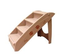 Stairs Access Steps Pet ABS Foldable 4 Dog Cat Ramp Ladder Lightweight Travel Portable(A)