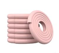 Stairs footpad sponge mats with cushioning foam strips to reduce and provide safety protection on ladders and furniture edges (pink)