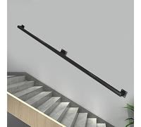 Stairs Handrail, Black Non-Slip Handrail for Indoor Stairs,Wall Mount Grab Bar Railing Support Kit,Safety Hand Rail with Wall Holders and Metal Screws(Size:2.6ft/80cm)