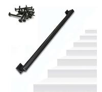 Stairs Handrail - Complete Kit. Black Stairs Handrail Railing, Handrails for Stairs Indoor Outdoor, Industrial Wrought Iron Support Rod, for Corridor Villa Pavilion Balcony Fence(3ft/90cm)