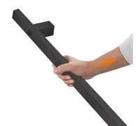 Stairs Handrail Railing Staircase Banister Rail Black Stair Handrail 30-600cm Handrail for Stairs Indoor & Outdoor Steps, Wrought Iron Corridor Grab Bar Rails for Home Decoration(3ft/90cm)