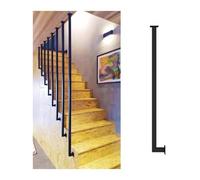 Stairs Handrails Stair Spindle Adjustable, Metal Staircase Balusters for Level and Slope Stairs Multicolor Multiple Sizes(Black (1 Pc),70cm/27.6in/2.3ft)