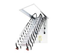 stairs Invisible Folding Ceiling Loft Ladder Retractable Pull Down Attic Stair with Handrail for Indoor and Outdoor extendable(80 * 110cm)