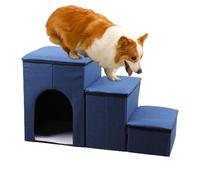 Stairs to the - Portable 3 Step Ramp Stairs, Non-Slip Pet Steps for High Sofa | for Balanced Indoor Kennel for Breed Dogs