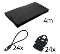 Stairville Molton 500g/m² Set Black 4x3m