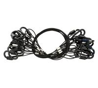 Stairville Safety Set 40cm/1,5mm Bk 10pcs
