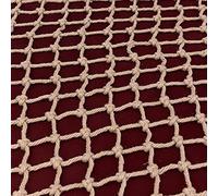 Stairway Safety Hemp Rope Net Wear-resistant Balcony Patios Railing Net Banister Protection, for Garden Playground QSTGX(5cm,2x10m(7x33ft))