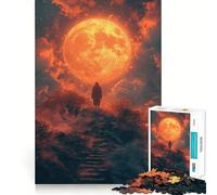 Stairway to The Moon Jigsaw Puzzles for Teenagers 1000 Piece Strong Logic Toy Stress Release Clear Edge Classic Gift 38x26cm