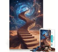 Stairway to The Stars Hard Jigsaw Puzzle for Adults 1000 Pieces Boost Recall Calm Escape Tight Edge 50x75cm