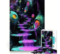 Stairway to The Unknown 1000 Piece Jigsaw Puzzle for Adults Think Smart Toy Indoor Fun Smooth Cut Santa Wish Pick 38x26cm