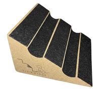 StairWedge Dog Steps Soft Grip Carpet Pet Ramp Natural Cork Single | Eco Friendly Non Slip Grip Surface for Puppies, Elderly and Disabled Pets. Strong Durable Carpet. Indoor Outdoor Use.