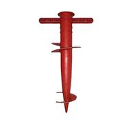 Stake for Tent and Canopy Ground Placement Setup, Red | Pointed Ground-Entry Tip, Foot or Hand Pressing Without a Hammer, for Tent and Canopy Setup on Common Outdoor