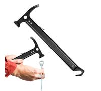 Stake Hammer, Camping Tent Hammer - Outdoor Camping Stake Hammer for Tent, Multi-Purpose Hand Tool, Lightweight Metal Gear, Ergonomic for Pulling, Nailing, Digging