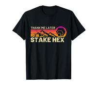 Stake HEX Crypto Thank Me vintage Sunset Hex Cryptocurrency T-Shirt