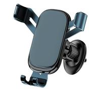 STAKEBINZ Car Phone Mount, Air Vent Gravity Phone Holder, Anti-Shake Aluminium Alloy, Universal Fit, Black (green)