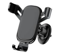 STAKEBINZ Car Phone Mount, Air Vent Gravity Phone Holder, Anti-Shake Aluminium Alloy, Universal Fit, Black (black)