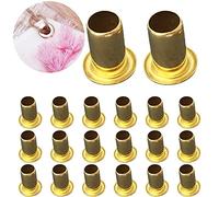 Stakee 20pcs Candle Wax Buttonhole Aromatherapy Wax Metal Buckle Candle Eyelet Grommets Candle Making Accessories