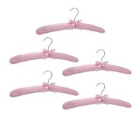 Stakee 5pcs Silk Clothes Hanger Satin Padded Sweater Hangers Bridal Wedding Dress Hanger Rack, Soft Sponge Hangers for Sweater Coat Blouse