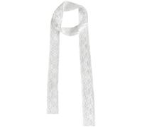 Stakee Flower Lace Neck Strap, Retro Style Satin Slim Ribbon Thin Scarves Scarf Embroidered Veil Church Hair Band Neckerchief for Women