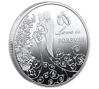 Stakee is Forever Commemorative Coin Wedding Commemorative Coins Valentine Day Souvenir Coins Multi-language Coins