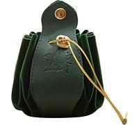 Stakee Leather Drawstring Pouch Dice Storage Bag Waterproof Dice Bag Handmade Dice Pouch Small Leather Bag for Game Accessory