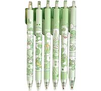 Stakee Retractable Ballpoint Pens Frog Roller Ball Pen Black Ink Pen Set Press Writing Pen Funny Stationery Gifts for Boy Girl