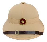 Stakee Vietnam War Cap with Red Star Badge Cs Games Jungle Cap Pith Helmet Sun Hat Vietnamese War Army Hat Vietnam Pith Hat Sun Hat for Men