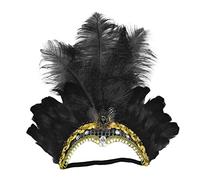Stakee Vintage Feather Headband Carnival Feather Headband Vintage Gatsby Headband Colored Feather Headpiece Carnival Accessory