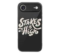 Stakes Is High Phone Case Compatible with iPhone 17 Air Pro Max Glass Protective Cover with Hanging Hole