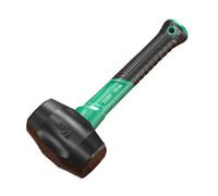 Stakes Rubber Hammer for Tile Solid Soft Blow 1-Piece Hand Gadget for Flooring Woodworking Camping Comfort Mallet Tasks - Non-marring Elastic Installation with Tent Grip(B)
