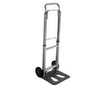 Stakx Hand Trolley Lightweight Aluminium Frame Compact Stacker Cart 90 kg Capacity With Steel Platform and Push Down Handle For Easy Storage - Perfect For Car Use