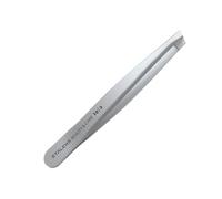 STALEKS Beauty&Care TBC-10/3 Brow Tweezers (Wide Beveled) Stainless Steel for Men and Women - Precision Eyebrow Tweezers for Shaping Eyebrows and Hair Removal