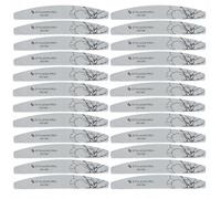 STALEKS EXPERT NFE-40-150/180-25 Half Moon Nail File Double-Sided Grit 150/180 g Thin Foam Layer Pack of 25