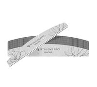 STALEKS EXPERT ST-NFE-40-100/100-25 Half Moon Nail File Double-Sided Grit 100/100 g Thin Foam Layer Pack of 25