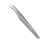 Staleks Eyelash Tweezers Expert 40 Type 11 (Curved) Metal Silver Pliers