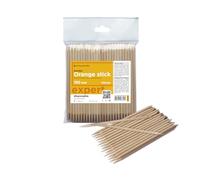 STALEKS PRO 100pcs 6" Orange Wood Sticks for Manicure, Pedicure, Nail Art and Crafts.