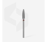 STALEKS Pro 4mm x 14mm Tungsten Carbide Corn Shape Nail Drill Bit (Fine Grit)