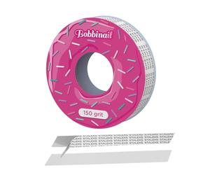 STALEKS PRO BOBBINAIL Disposable Refill White File Adhesive Roll Expert for Donut File Dispenser 6mts (150 Grit)