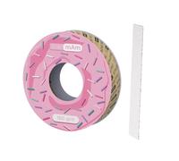 STALEKS PRO BOBBINAIL Disposable White File Refill Papmam Expert for Donut File Dispenser 6mts (180 Grit)