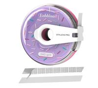 STALEKS PRO BOBBINAIL Donut File Dispenser with White Adhesive File Refill Expert ( Donuts + Refill) (240 Grit)