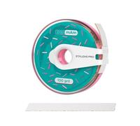 STALEKS PRO BOBBINAIL Donut with White File Refill Papmam Expert ATC Donut File Dispenser 6mts ( Donuts + Refill) (100 Grit)