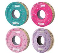 STALEKS PRO BOBBINAIL Set of 4 Disposable White Papmam Expert File Refill for Donut File Dispenser Gift Included (All Grains)