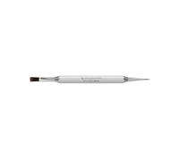 STALEKS PRO by Natury Nails EXCLUSIVE Double Ended Brush - Straight Gel Brush 10mm & Liner Brush 10mm NBE-08/03