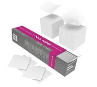 STALEKS PRO by Natury Nails Nail Wipes High Density Smooth 100% Lint Free High Strength 400 Pcs White WS-400/1