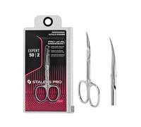 STALEKS PRO by Natury Nails Professional Cuticle Scissors. Ergonomic Rings.Stainless Steel.Medium Sized Handles.Blade Length 24 mm Size M. Expert SE-50/2